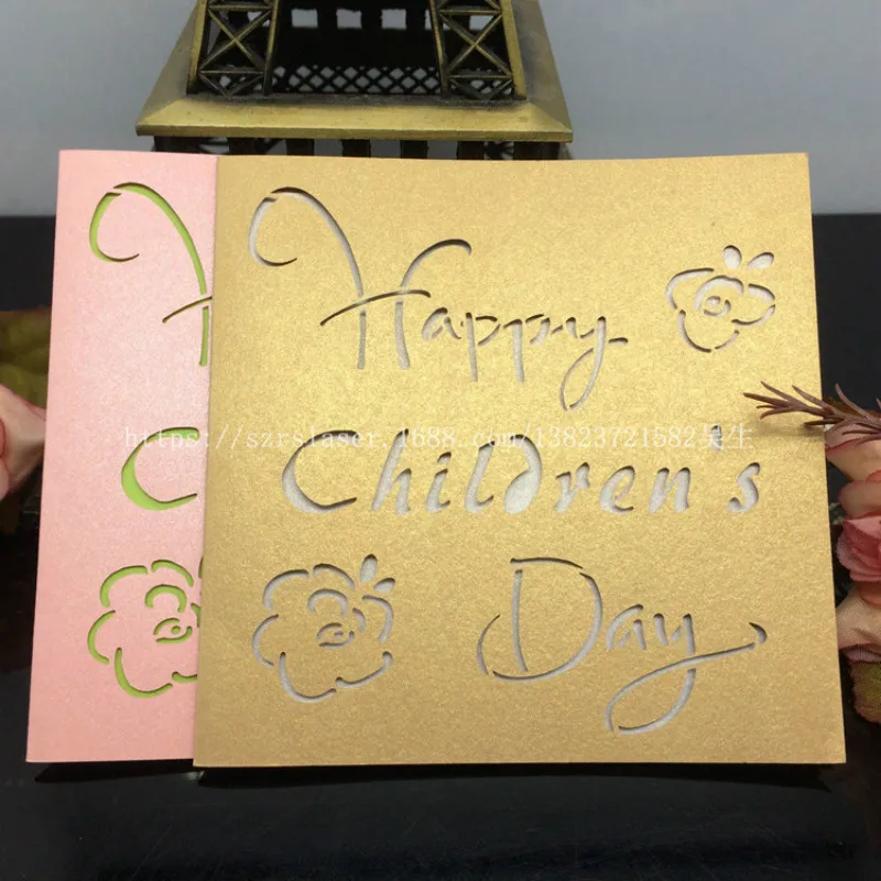 Laser Cutting 'Happy Christmas Day' Postcards Commemorate Greeting Cards Student Friendship Gift Blessing Card 50 Pcs 7zSH254 | Дом и
