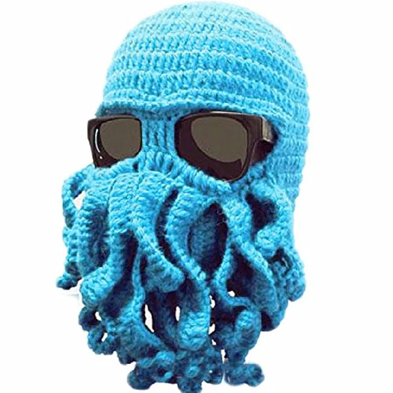 BomHCS оптовая продажа забавных щупальца осьминога Cthulhu вязаная шапка бини