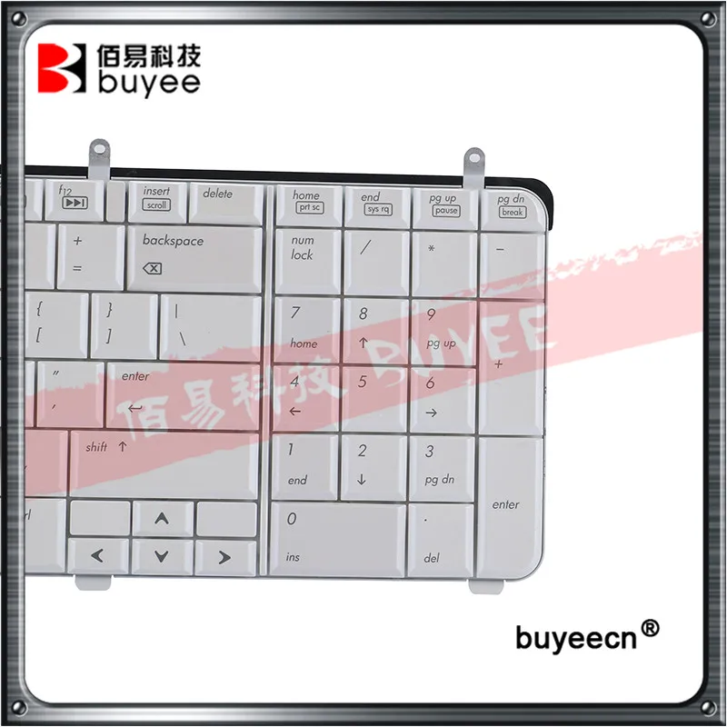 Черно белая клавиатура для ноутбука HP Pavilion DV7 2000 3000 US 90% Новинка|us keyboard|keyboard for hp