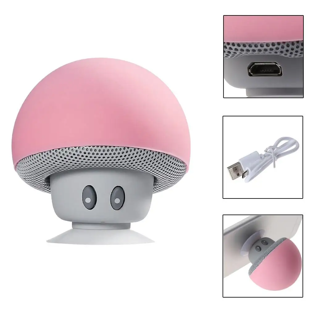 Беспроводной портативный мини динамик в виде гриба для телефона iPhone iPad