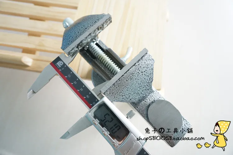 65 мм маленькие настольные мини тиски чугунные DIY верстачные с вращением на 360