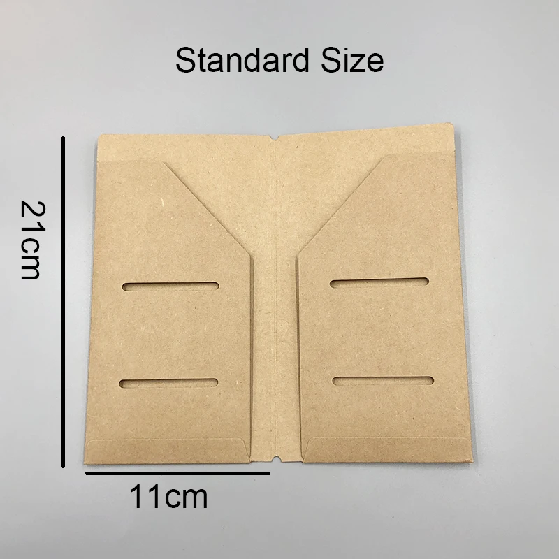 Kraft Card holder L Fromthenon крафт-бумага конверт для билетов карты сумка для хранения для Мидори путешественников блокнот дневник заправки ретро аксессуары для планировщика - Цвет: Kraft Card holder L