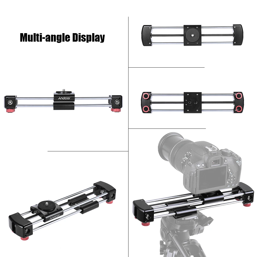 Ручной Мини слайдер Andoer для экшн камеры GoPro смартфона 365 мм двойная раздвижная