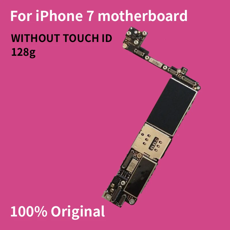 Материнская плата для iPhone 7 128 ГГц без Touch ID 100% оригинальные разблокированные