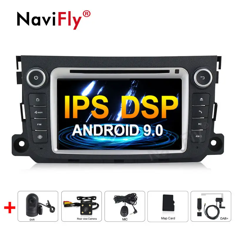 Android 9 0 IPS DSP Автомобильный dvd Радио Аудио мультимедийный плеер для Mercedes/Benz Smart Fortwo