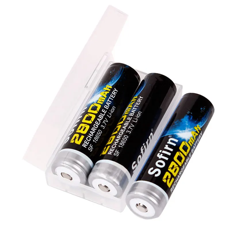 Sofirn аккумуляторная батарея 18650 2800mAh литиевая батарея 3,7 V Li-Ion с PCB предварительно заряженной батареей для светодиодный фонарик батареи