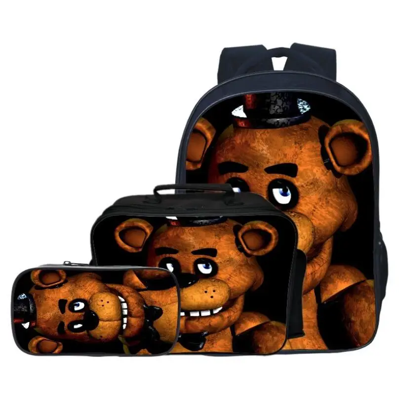 Модные детские школьные сумки с рисунком из мультфильма пять ночей Фредди 3