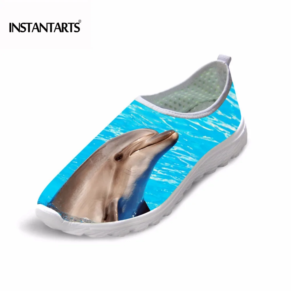 INSTANTARTS/модные дизайнерские стильные женские туфли на плоской подошве Mujer Dolphin Monkey