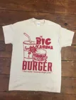 Белые футболки Humor Big Kahuna с принтом бургеров, летние топы из 100% хлопка, футболка оверсайз с коротким рукавом, блуза в стиле оверсайз