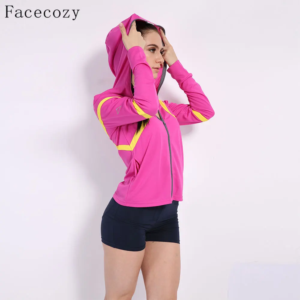 Женская тонкая Солнцезащитная куртка с капюшоном Facecozy быстросохнущая защитой от