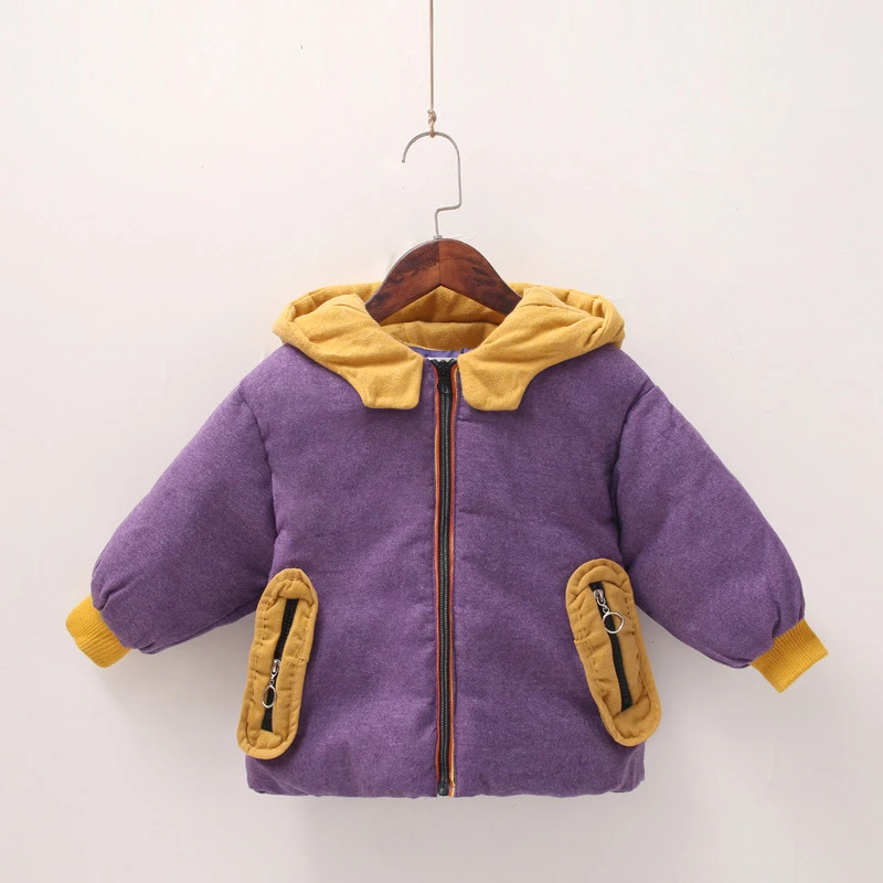 Зимние теплые толстые пальто для маленьких мальчиков и девочек модная куртка