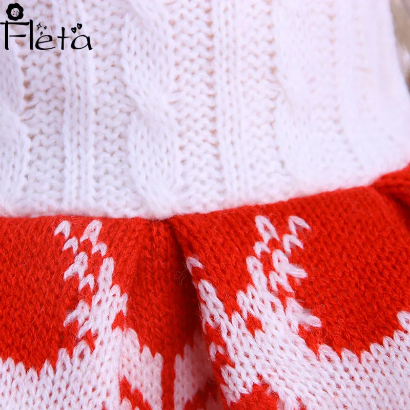 Fleta кукла Рождество свитер юбка+ шапка для 18-дюймовые американская кукла& 43 см для ухода за ребенком для мам аксессуары для куклы для детей, лучший подарок