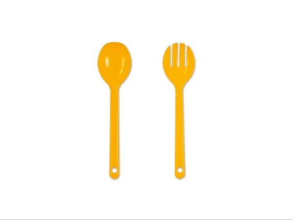2 piece Cutlery Set Plastic Salad Serving Multicolored Spoon and Fork ernesto-salatbesteck-2-teilig | Дом и сад