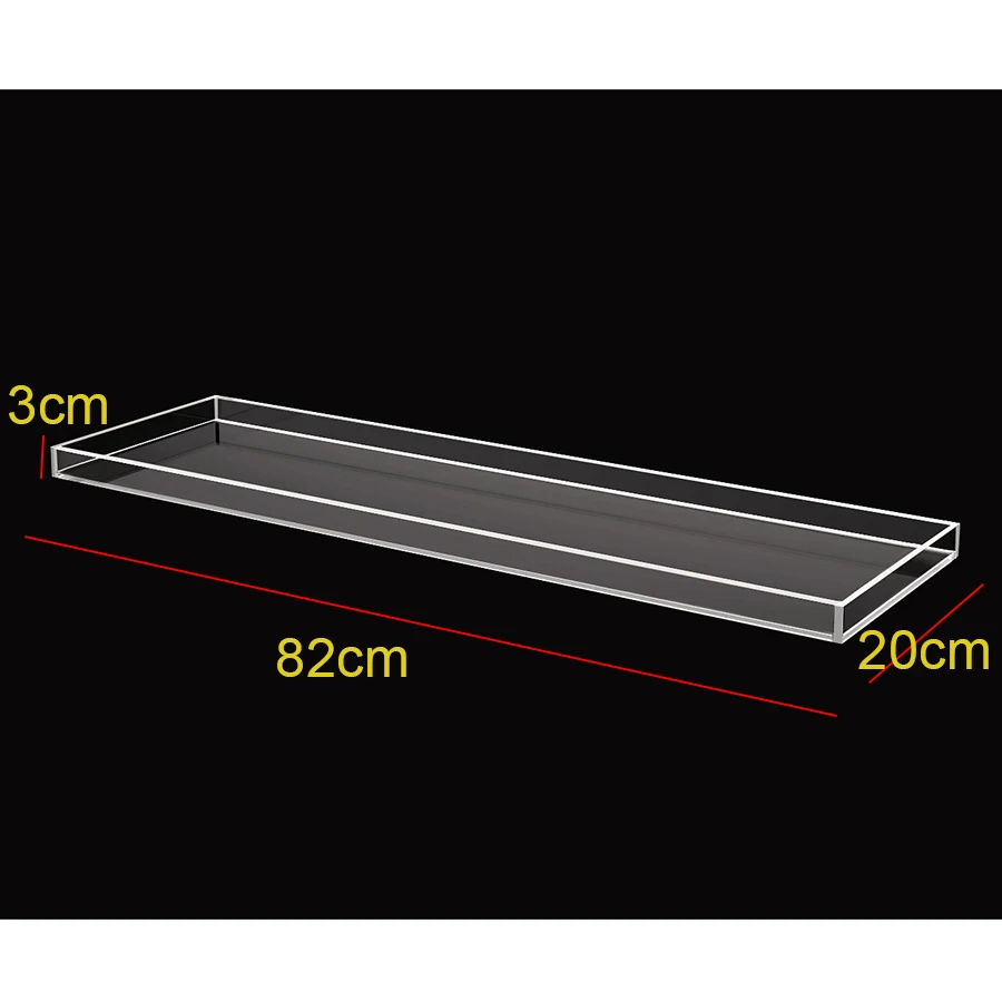 Долговечный прозрачный акриловый поднос для полотенец, Lucite bath Caddy-2 варианта размера