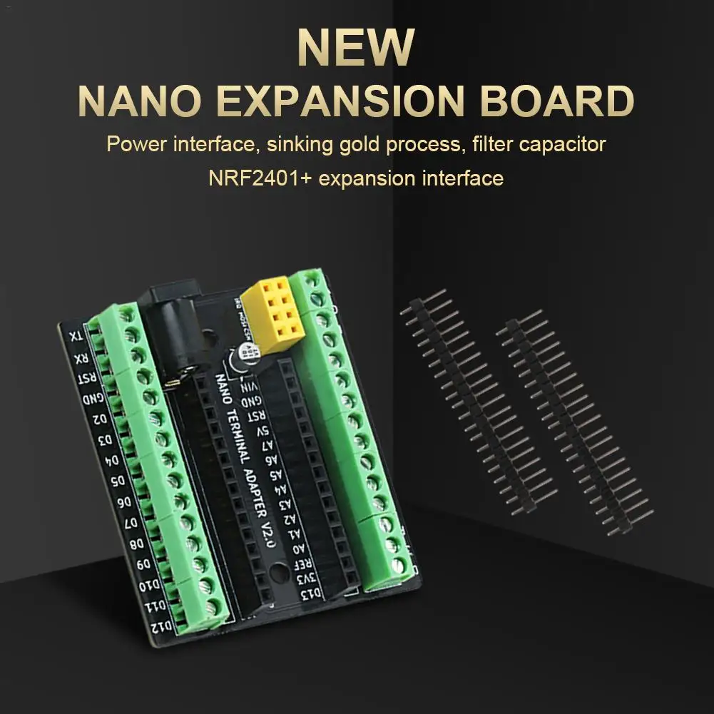 Плата адаптера расширения винтовой клеммы DC NRF2401 для Arduino Nano V3.0 AVR