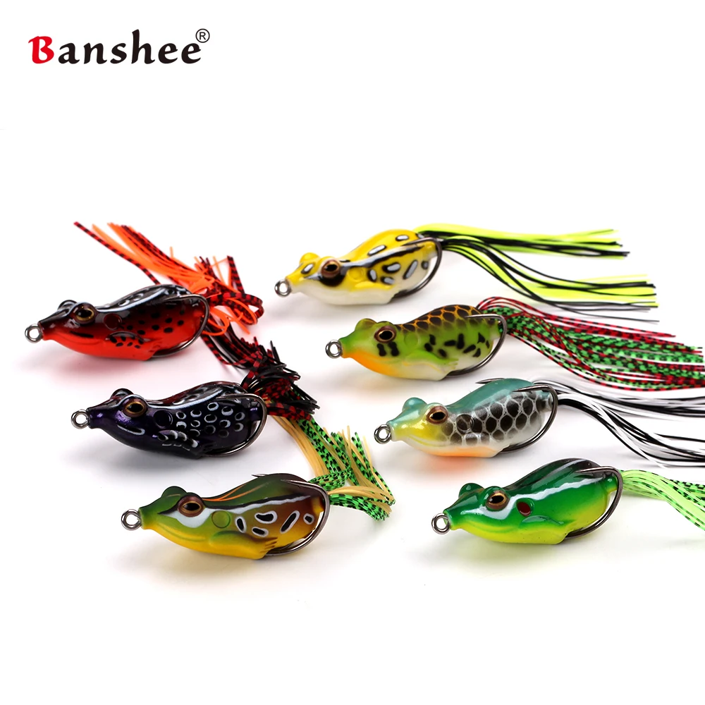 Banshee 11 г 50 мм Высококачественная мягкая лягушка со змеиной головой/басом Topwater Ray