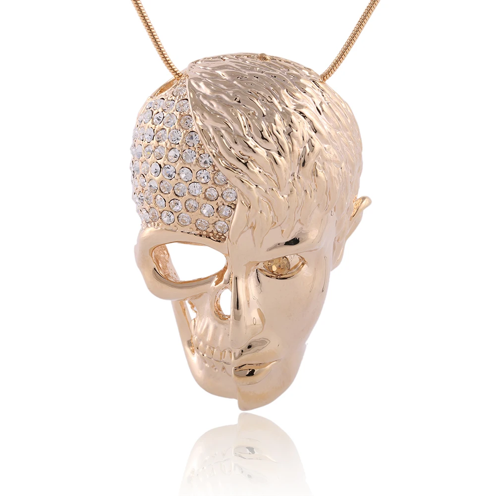 SEDEX панк ожерелья с черепами для мужчин и женщин День мертвых подвеска скелет