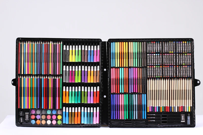 288 шт./компл. детский цветной карандаш набор для рисования маркеры Набор цветных