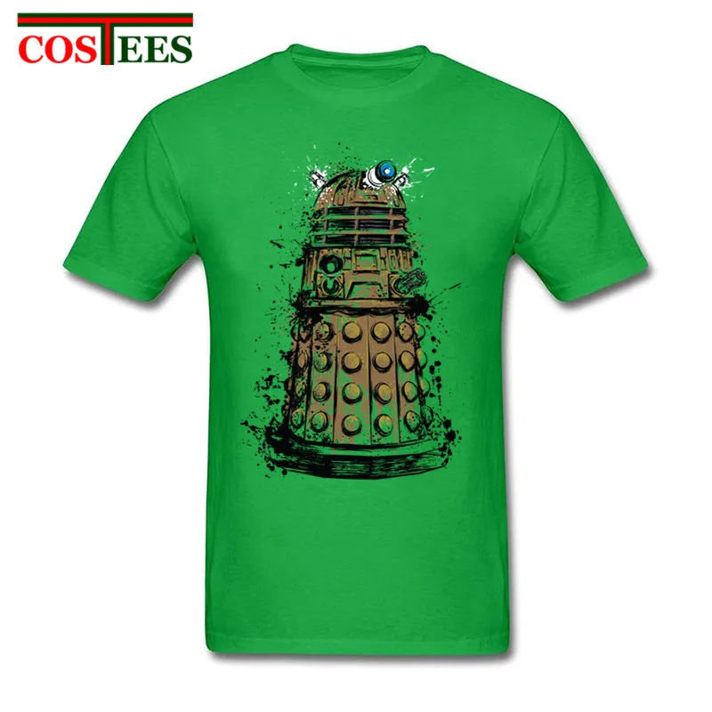 Летняя мода Забавный Доктор Кто мужские футболки короткий рукав Daleks Exterminate Доктор Кто футболки мужские футболки Прямая - Цвет: 10