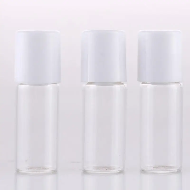 2ml 3ml 5ml roll on roller bottles for essential oils roll-on refillable perfume bottle with white lids F20173497 | Красота и
