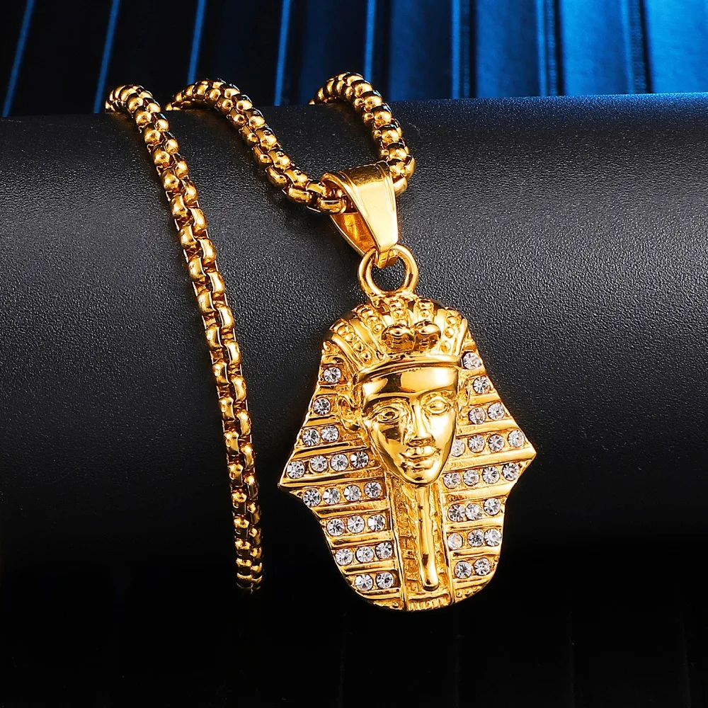 Мужские подвески и ожерелья в стиле хип-хоп с кристаллами | Украшения аксессуары