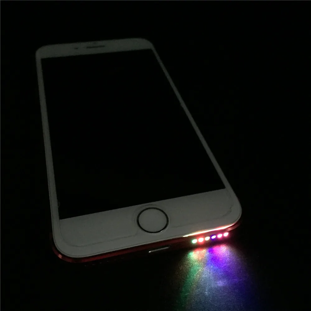 Для iPhone спикер Светодиодная лампа светящаяся ночь крутая вспышка датчик света