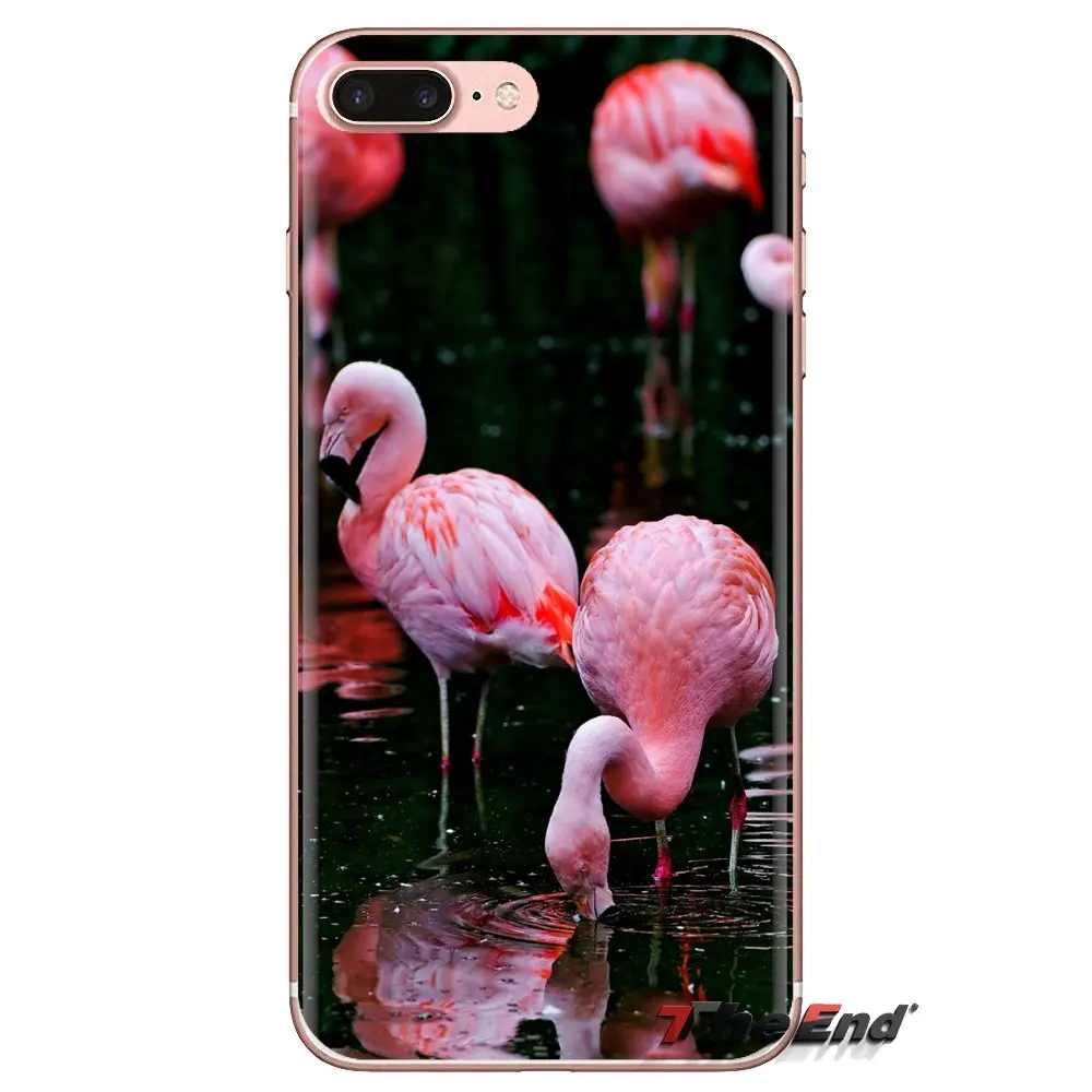 Для Samsung Galaxy S3 S4 S5 Mini S6 S7 Edge S8 S9 S10 Plus Note 3 4 5 8 9 танцевальный Фламинго цветок полоса