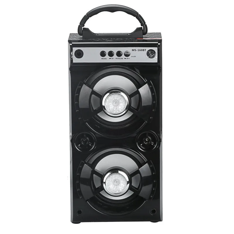 As Shown Портативный мультимедийный Bluetooth беспроводной портативный динамик супер бас с USB/TF/AUX/FM радио 30MAY0 - Цвет: As Shown