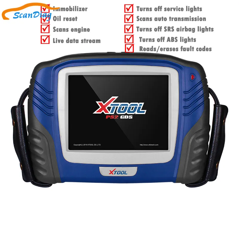 Новый бензиновый диагностический инструмент XTOOL PS2 GDS Bluetooth с сенсорным экраном