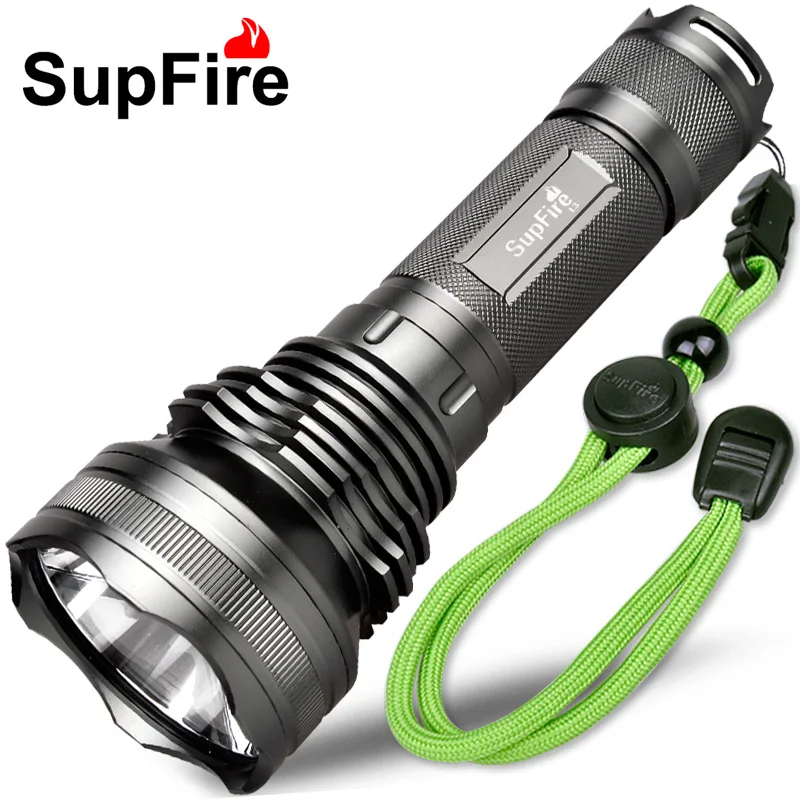 Светодиодный фонарик SupFire L3 10 Вт Cree XM-L2 T6 фонарь переменной длины для самообороны