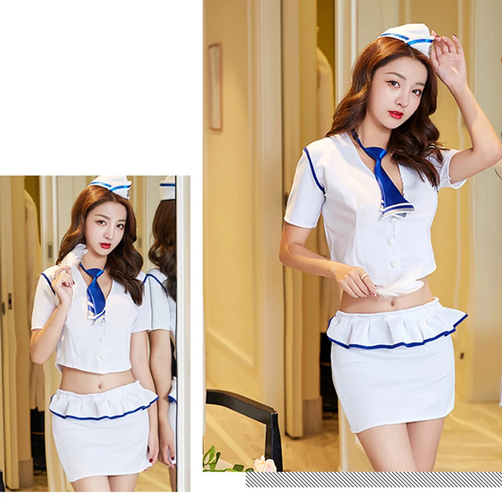Babydolls & Chemises костюм моряка сексуальное женское белье женщина полицейский