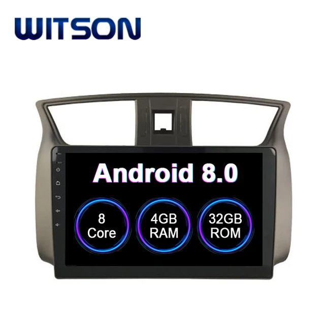 WITSON 9 ''IPS экран Android 8 0 Восьмиядерный 4 ГБ ОЗУ + 64 флэш радио для NISSAN SYLPHY 2012 2016 1024x600