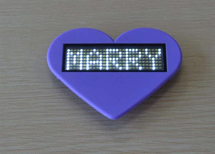 Белый светодиод знаки Перезаряжаемые Прокрутка Имя карты тег USB LED Знак тегов