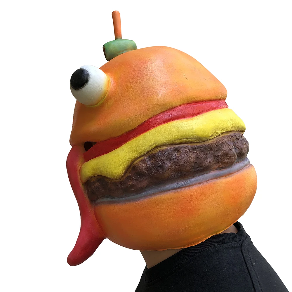 Игра Battle Royale Beef Boss Маска Косплей Пасхальный бургер взрослая маска латексный шлем