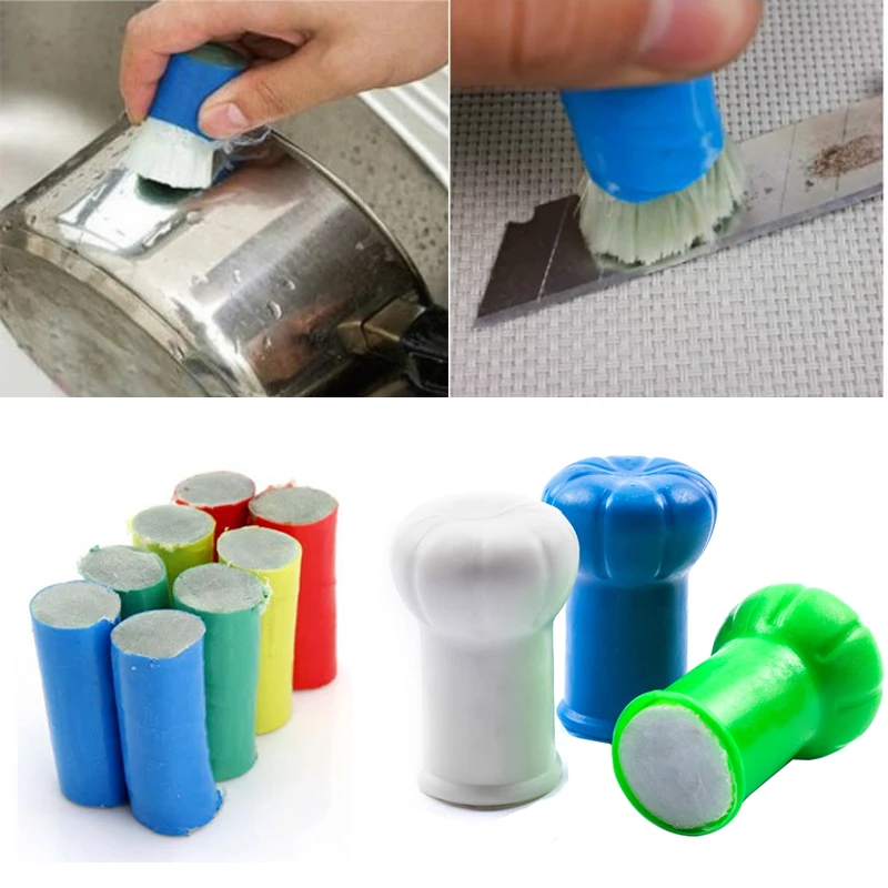 

2pc Magic stick stainless steel decontamination Cleaning Brush Metal Rust Remover Cleaning Stick kitchen ware