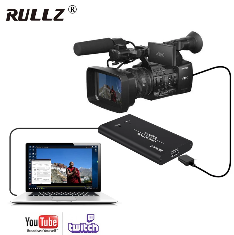 Full HD USB 3,0 HDMI Игровая видеокарта для записи для MAC Win10 Facebook Youtube OBS Twitch Meeting на открытом воздухе прямая трансляция