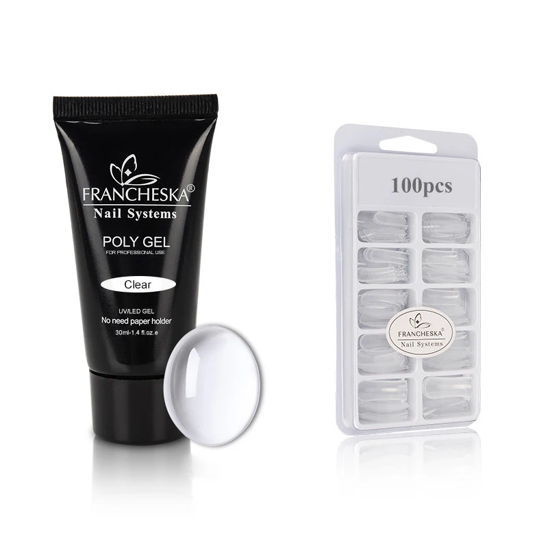 Francheska поли гель лак набор быстрое строительство Polygel с украшением в виде