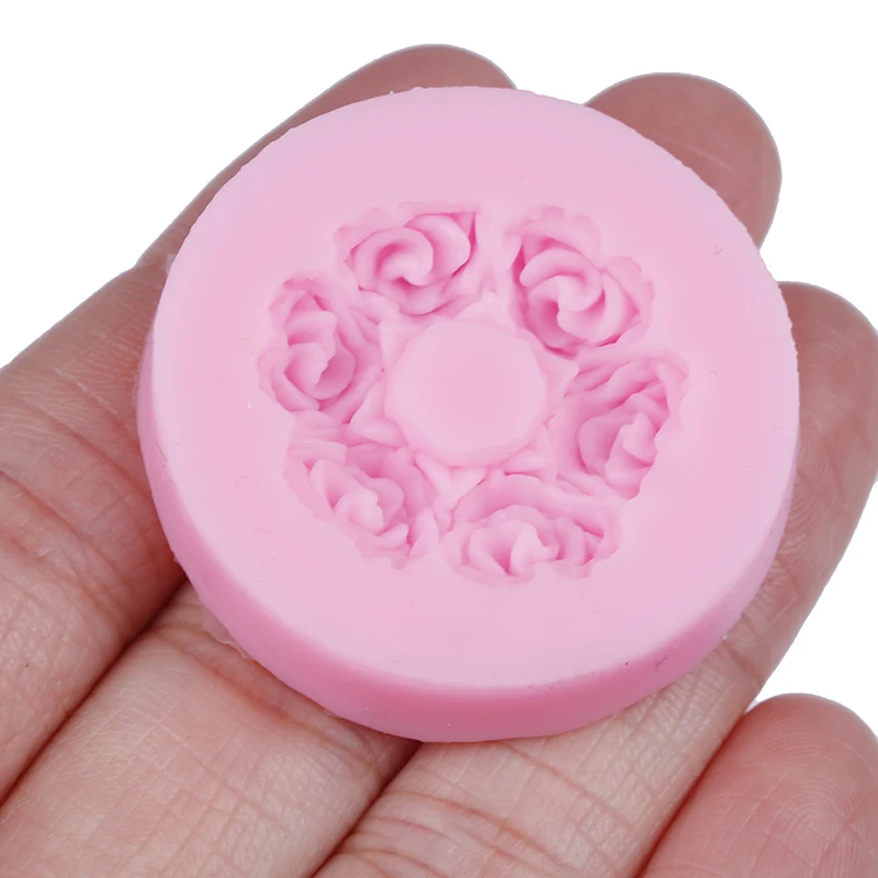 3D цветок рельефная силиконовая форма рельефные конфеты шоколадная глина