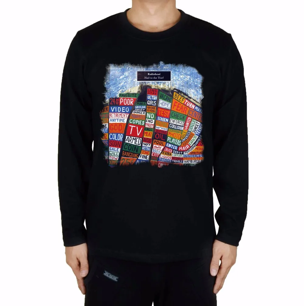 

15 designs Radiohead Punk Rock Black T shirt 3D fitness Cotton vintage ad Tshirt full long sleeve Ropa Mujer skateboard