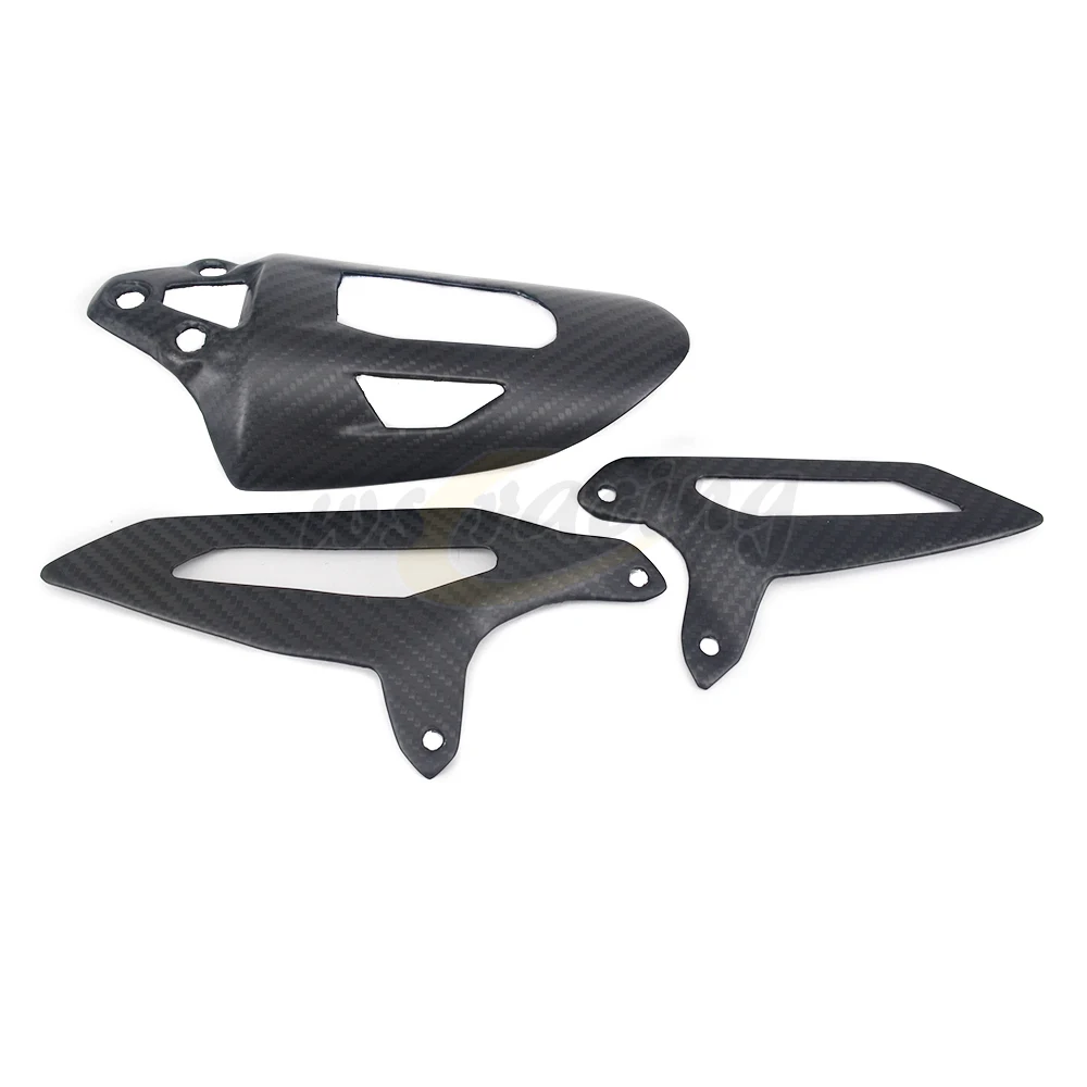 Задняя Противоударная крышка и защита пятки для мотоцикла из углеродного