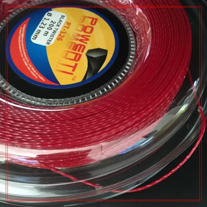 Оригинальная теннисная нить powerti Taiwan Hexaspin twister 200 м из полиэстера твердого