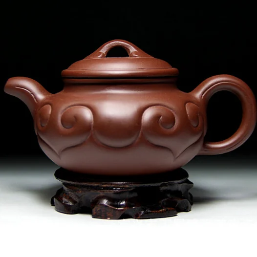 Большой чайник Исин Чайник Фиолетовый глиняный горшок емкость около 450 мл чайный