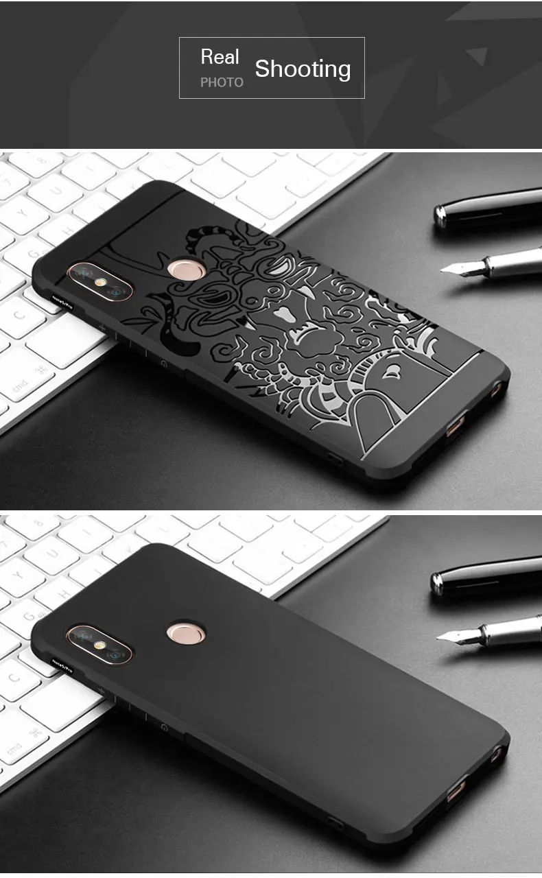 COCOSE противоударный силиконовый чехол для Xiaomi Redmi Note 5 6 матовый 3D Dragon Armor футляр для Redmi 4x 4A 5A 5 Plus Pro