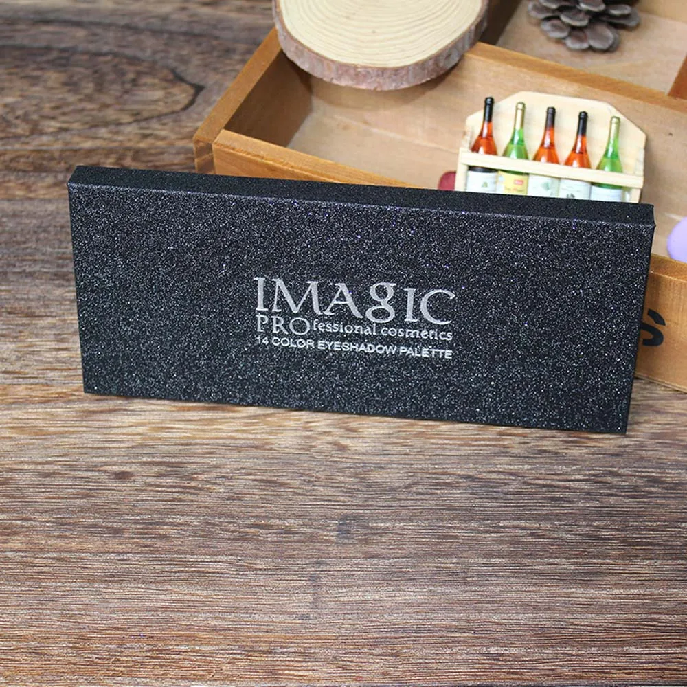 IMAGIC тени для век 14 цветов мерцающие блестящие пудры матовые тени для век косметические инструменты для макияжа Косметика Профессиональная многоцветная May22