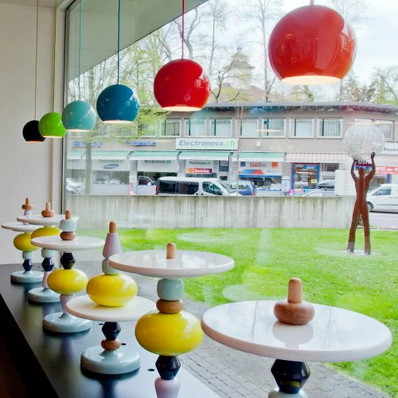 U1 одиночные фары новый цветной шар Подвесная лампа креативная личность магазин