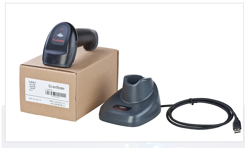 Беспроводной сканер штрих-кода, сканер, лазерный, USB/RS232, беспроводной, ручной, штрих-код, 433 Гц, база, беспроводной зарядный SH-5000-1D