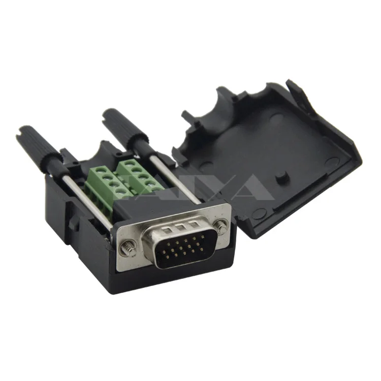 (2 Pack) 3 + 6 VGA разъем с задней стороны винтовые разъемы для поддержки DIY