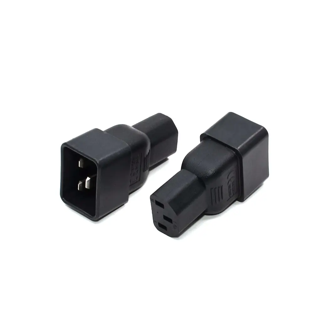 3 контактный адаптер IEC 320 C13 гнездовой к C20 переходник для источника питания