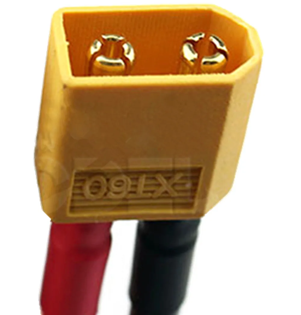 Разъем аккумулятора XT60 1 штекер 2 гнезда 14AWG кабель параллельный комплекта Econ