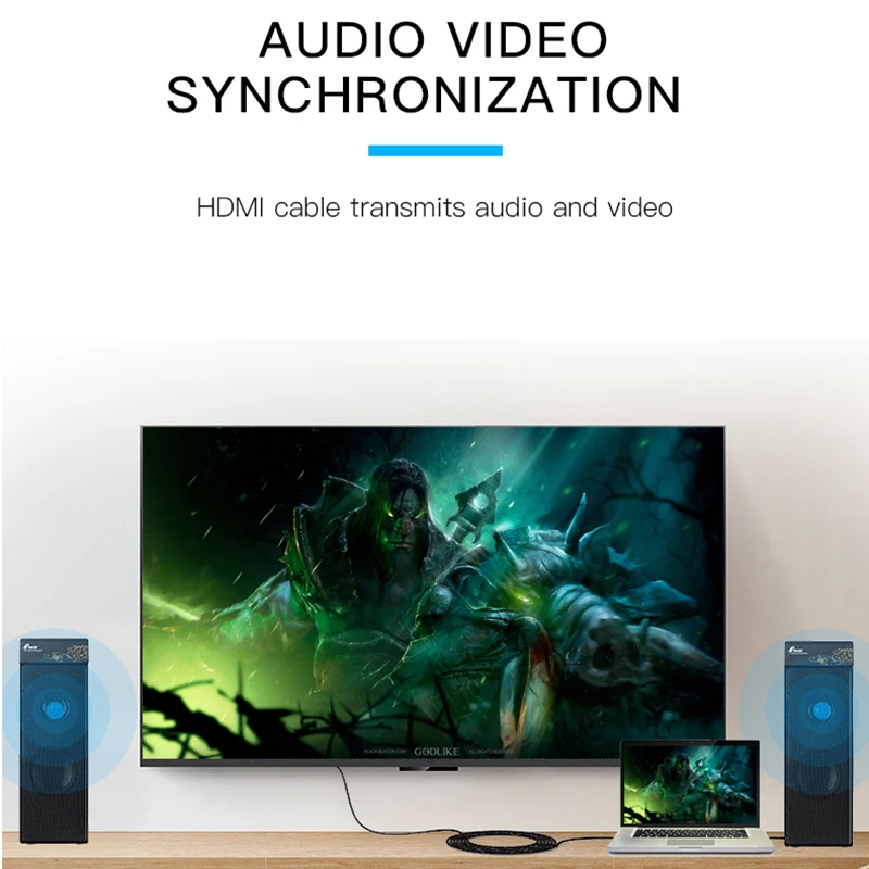 Новые металлические кабель HDMI 2 0 Высокое Скорость мужчинами 4 K 3D кабельный разъем